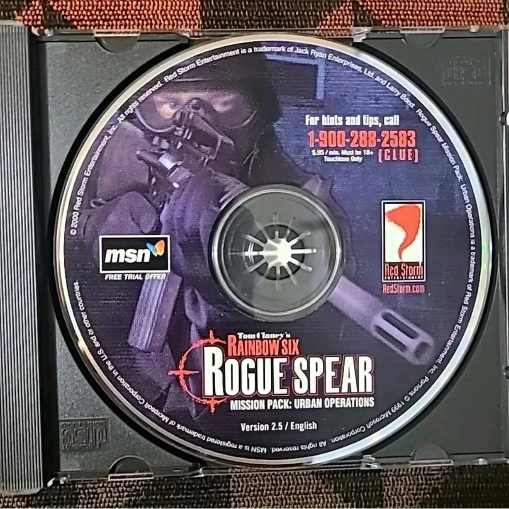 Tom Clancy's Rainbow Six: Rogue Spear -- Urban Operations (PC, 2000)
